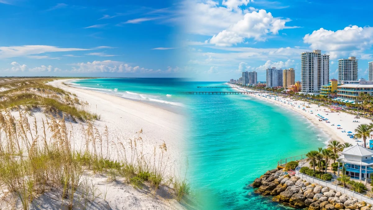 Pensacola Beach vs. Panama City Beach
